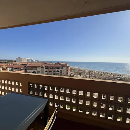 T2 Climatise Avec Piscine, Terrasse Et Acces Direct Plage, 4 Couchages - - Fr-1-81-510 Le Barcarès